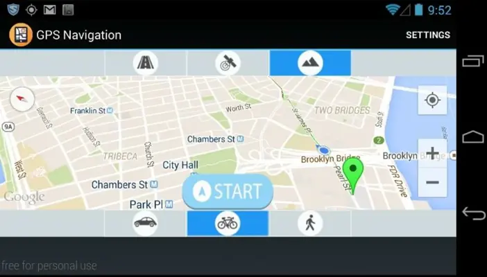 GPS Navigation android App screenshot 0